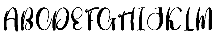 Green Cucumber Font UPPERCASE