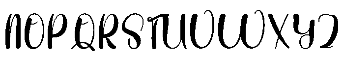 Green Cucumber Font UPPERCASE