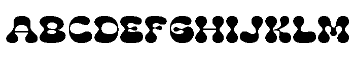 Green Felas Regular Font UPPERCASE