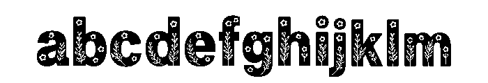 Green Floral FONT