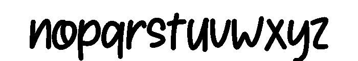 Green Story Font LOWERCASE