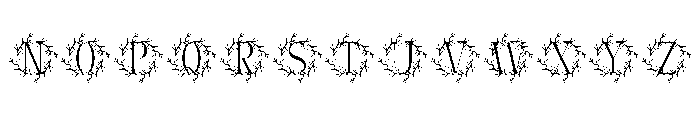 Greenquill Monogram Font UPPERCASE