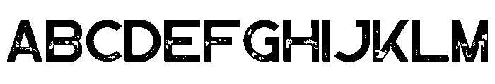 Greenth Rough Font UPPERCASE