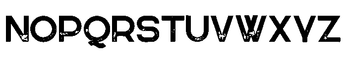Greenth Rough Font UPPERCASE