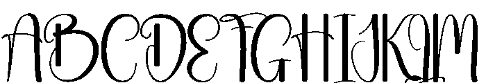 Greeting1 Font UPPERCASE
