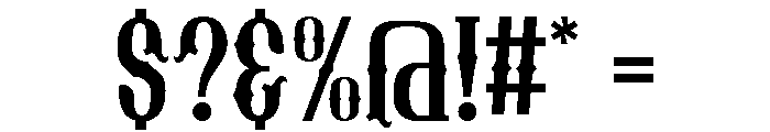 Gregarious Font OTHER CHARS