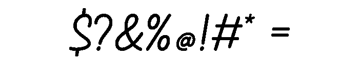 Greita Font OTHER CHARS