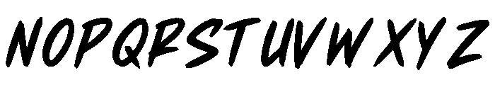 Grestanic Regular Font UPPERCASE