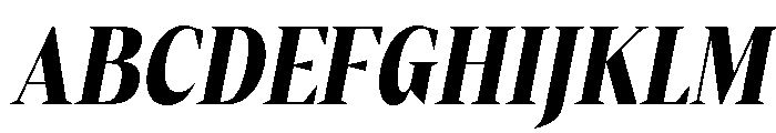 Gretha Serif Black Cond Ita Font UPPERCASE