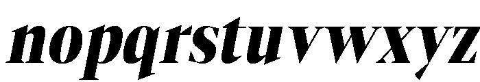 Gretha Serif Black Cond Ita Font LOWERCASE