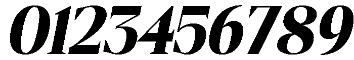 Gretha Serif Black Italic Font OTHER CHARS
