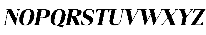 Gretha Serif Black Italic Font UPPERCASE