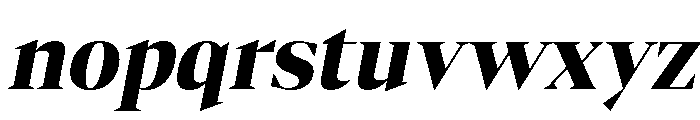 Gretha Serif Black Italic Font LOWERCASE