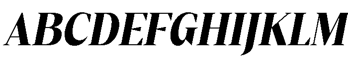 Gretha Serif Black SemiCond Ita Font UPPERCASE