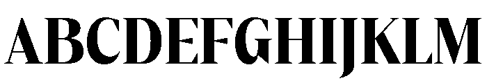 Gretha Serif Black SemiCond Font UPPERCASE