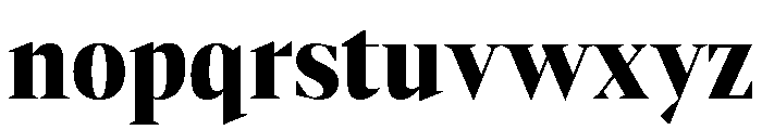 Gretha Serif Black SemiCond Font LOWERCASE