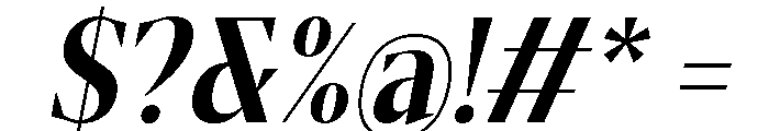 Gretha Serif Bold Cond Ita Font OTHER CHARS