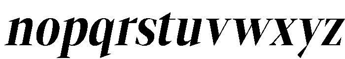 Gretha Serif Bold Cond Ita Font LOWERCASE