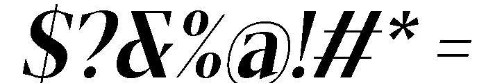 Gretha Serif Bold SemiCond Ita Font OTHER CHARS