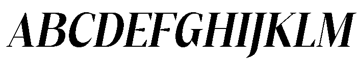 Gretha Serif Bold SemiCond Ita Font UPPERCASE
