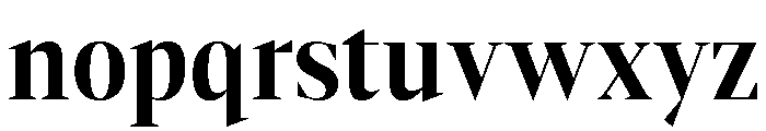 Gretha Serif Bold SemiCond Font LOWERCASE