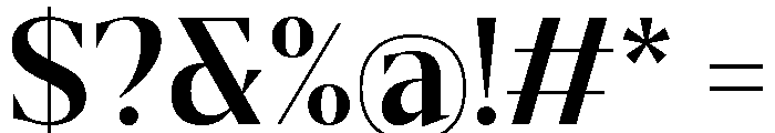 Gretha Serif Bold Font OTHER CHARS
