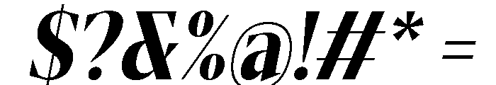 Gretha Serif ExtBd Cond Ita Font OTHER CHARS