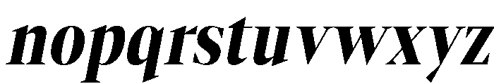 Gretha Serif ExtBd Cond Ita Font LOWERCASE