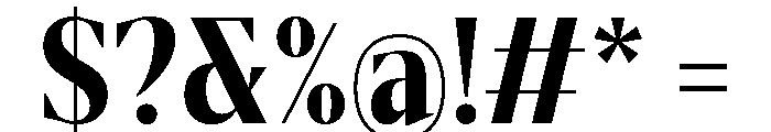 Gretha Serif ExtBd Cond Font OTHER CHARS