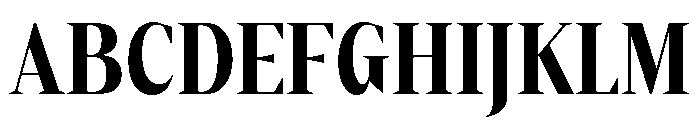 Gretha Serif ExtBd Cond Font UPPERCASE