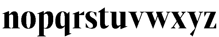Gretha Serif ExtBd Cond Font LOWERCASE