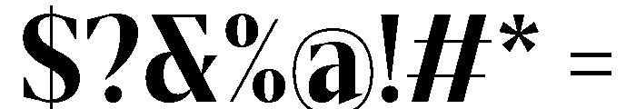 Gretha Serif ExtBd SemiCond Font OTHER CHARS