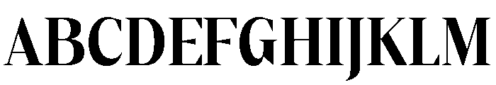Gretha Serif ExtBd SemiCond Font UPPERCASE