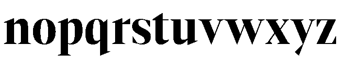 Gretha Serif ExtBd SemiCond Font LOWERCASE