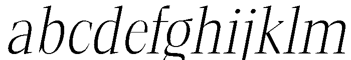 Gretha Serif ExtLt Cond Ita FONT