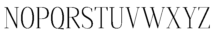 Gretha Serif ExtLt Cond Font UPPERCASE