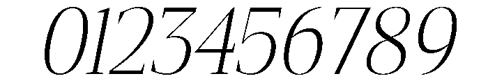 Gretha Serif ExtLt SemiCond Ita Font OTHER CHARS