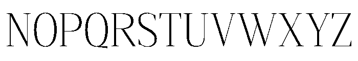 Gretha Serif ExtLt SemiCond Font UPPERCASE