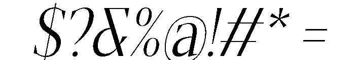 Gretha Serif Light Cond Ita Font OTHER CHARS