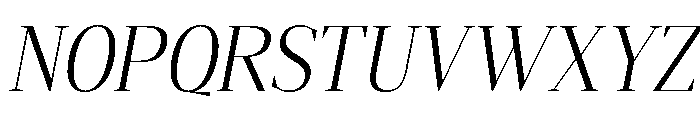 Gretha Serif Light SemiCond Ita Font UPPERCASE