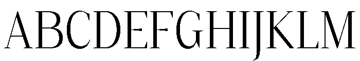 Gretha Serif Light SemiCond Font UPPERCASE