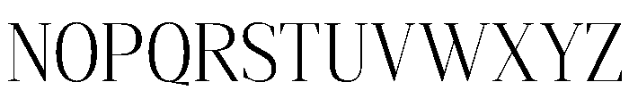 Gretha Serif Light SemiCond Font UPPERCASE