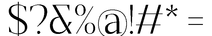 Gretha Serif Light Font OTHER CHARS