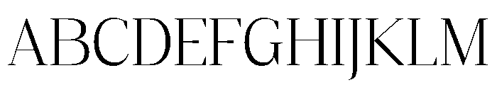 Gretha Serif Light Font UPPERCASE