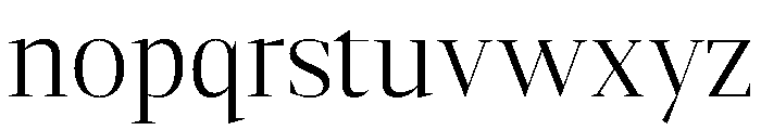 Gretha Serif Light Font LOWERCASE