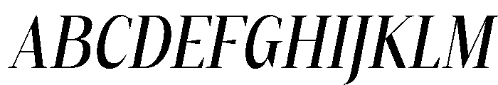 Gretha Serif Med Cond Ita Font UPPERCASE