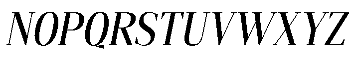 Gretha Serif Med Cond Ita Font UPPERCASE