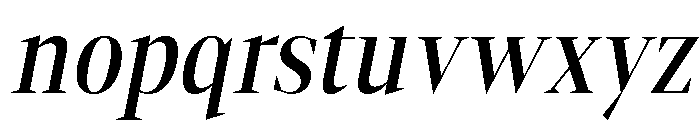 Gretha Serif Med Cond Ita Font LOWERCASE