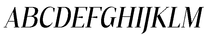 Gretha Serif Med SemiCond Ita Font UPPERCASE