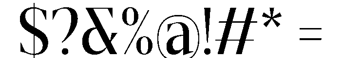 Gretha Serif Med SemiCond Font OTHER CHARS